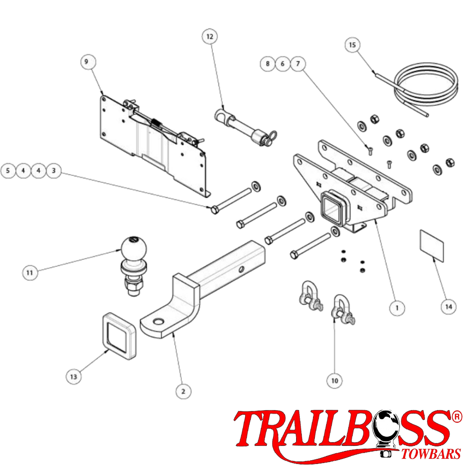 Jeep Wrangler JL SUV 04/2019 - On - Towbar Kit