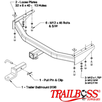 Jeep Grand Cherokee SUV 07/1999 - 05/2005 - Towbar Kit
