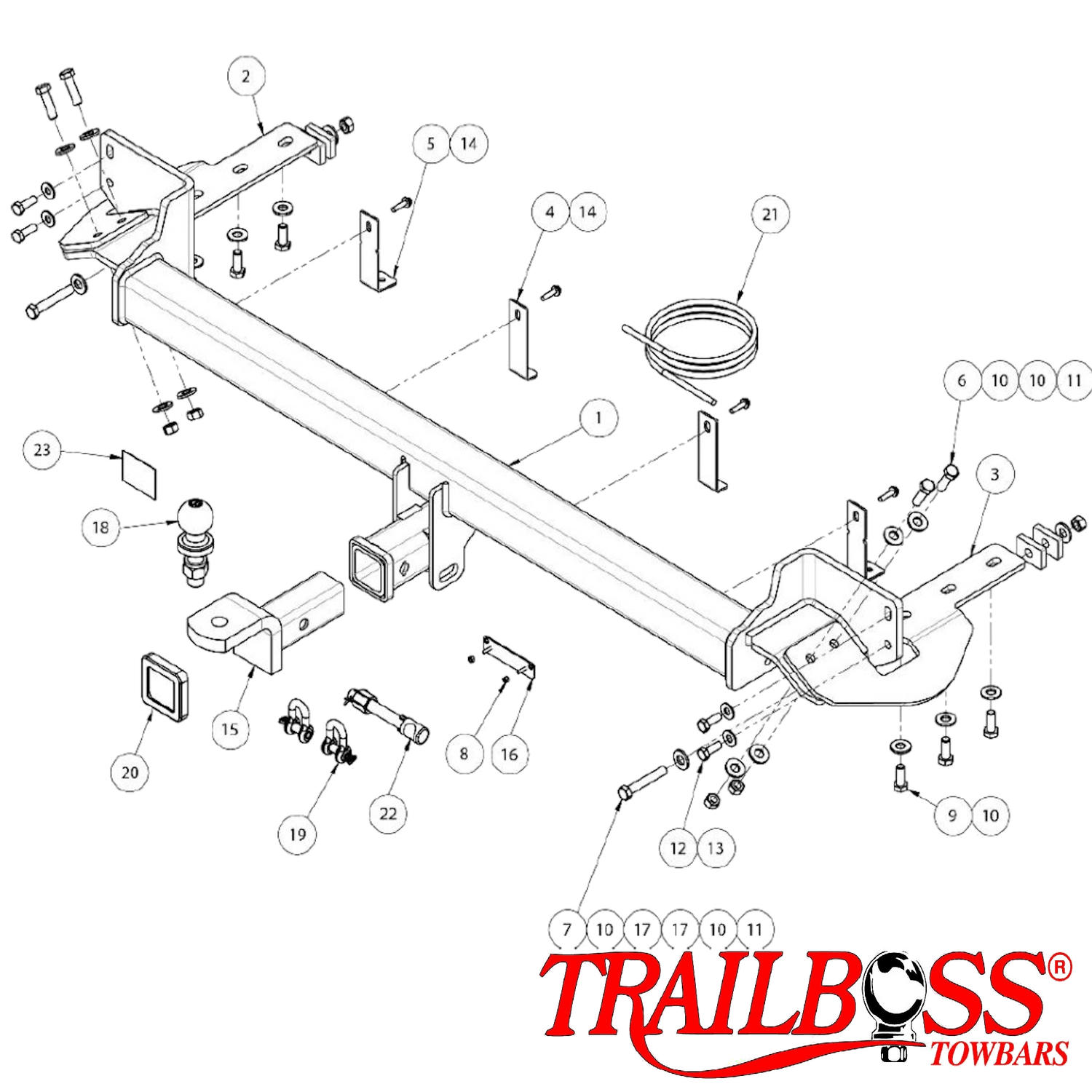 Kia Carnival YP People Mover 03/2018 - 08/2020 - Towbar Kit