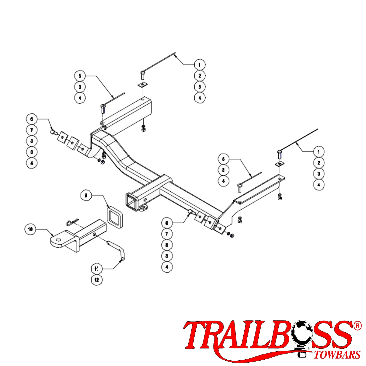 Kia Sportage SUV 06/2000 - 07/2004  - Towbar Kit