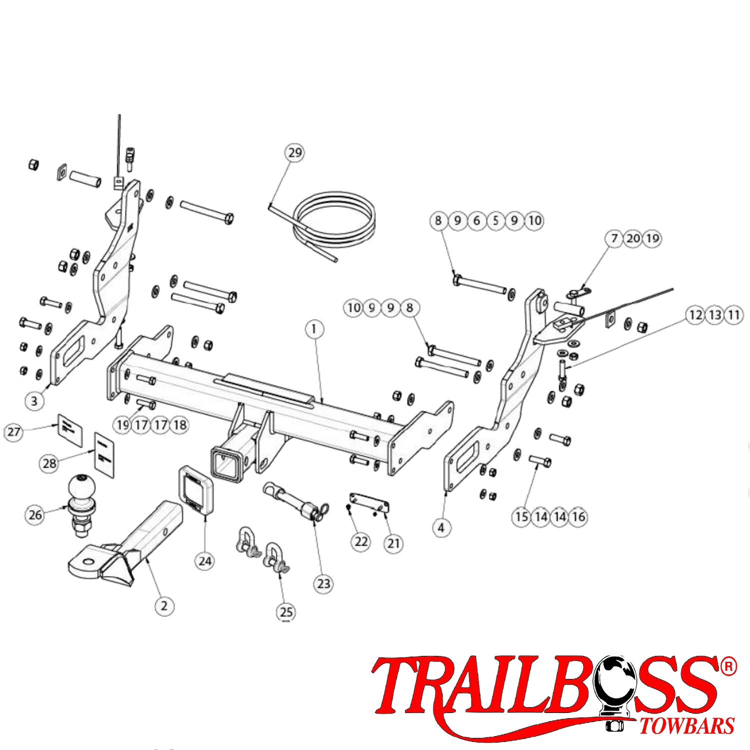 LDV Deliver 9 Van 07/2020 - 12/2025 - Towbar Kit