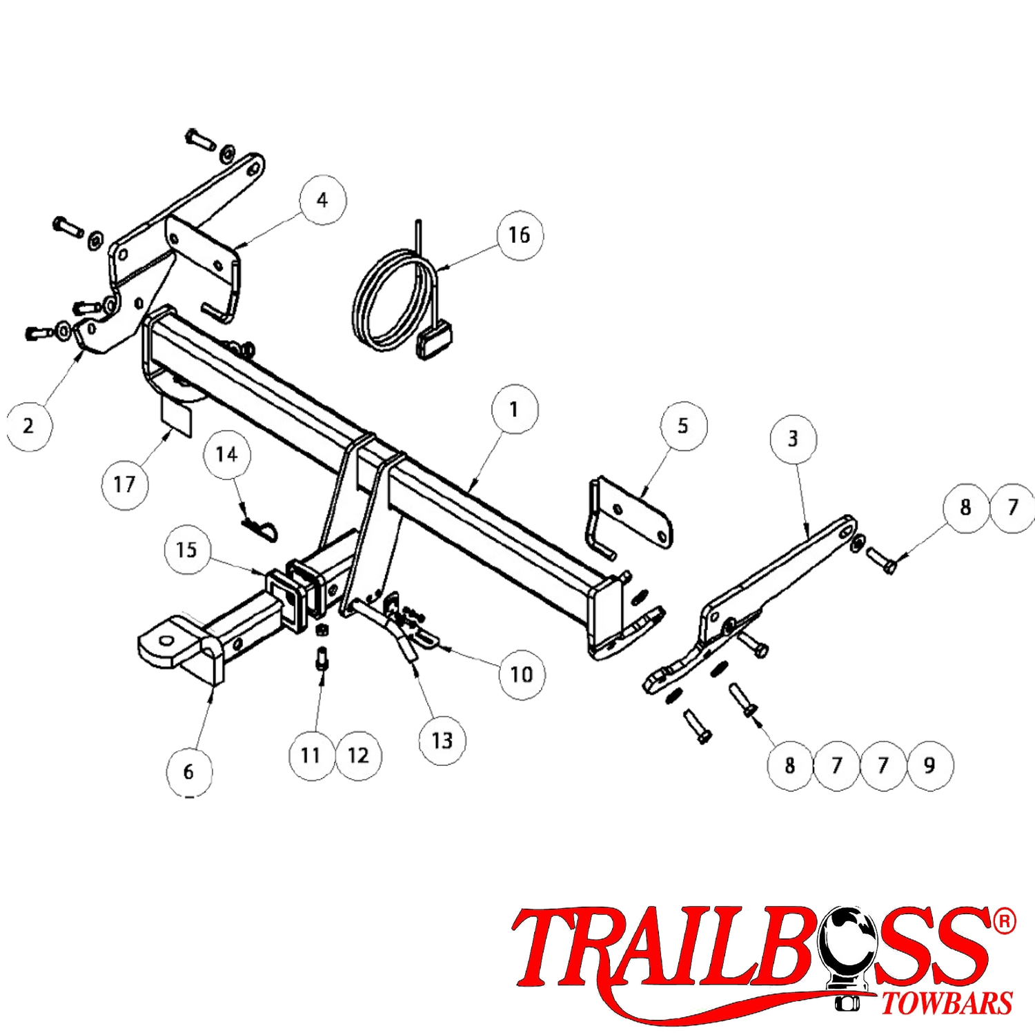 Mazda 6 GJ Sedan 12/2012 - 02/2018 - Towbar Kit