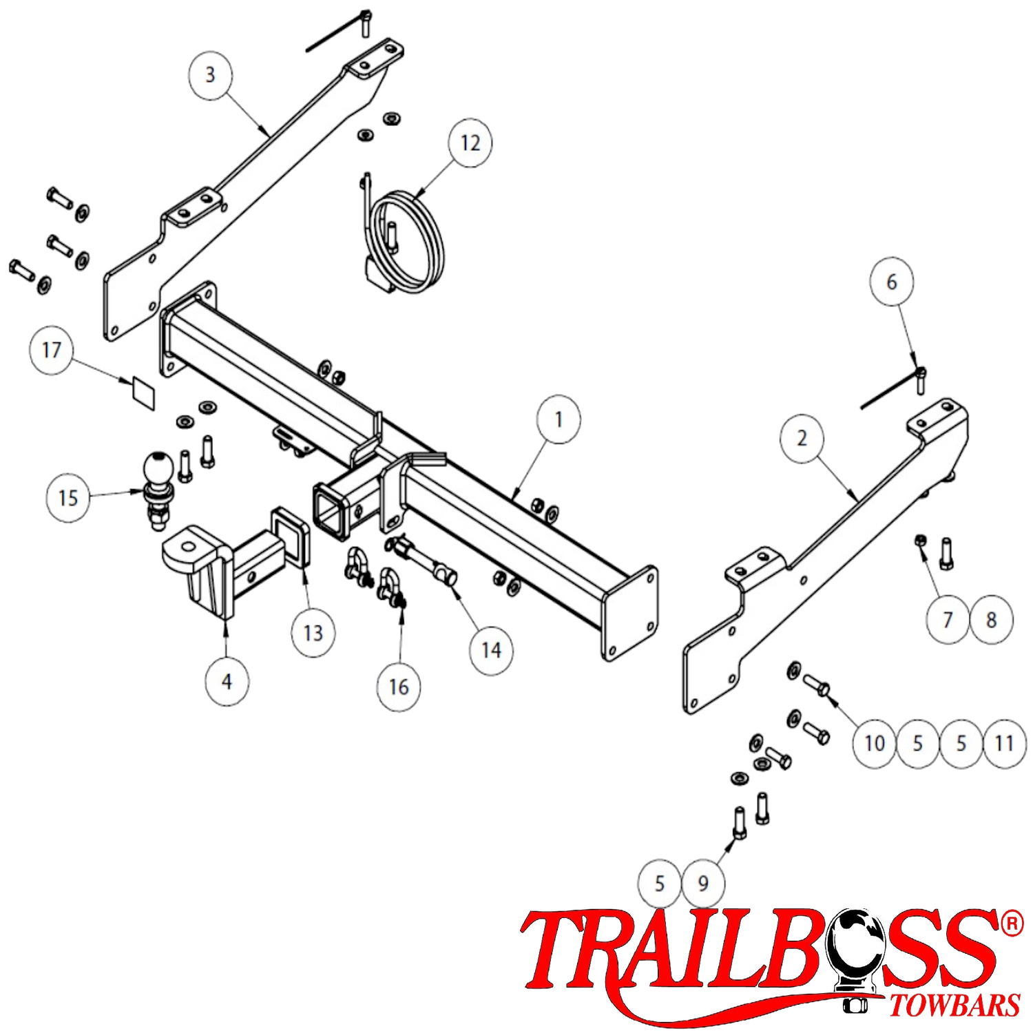 Renault Trafic X82 Van 01/2015 - On - Towbar Kit