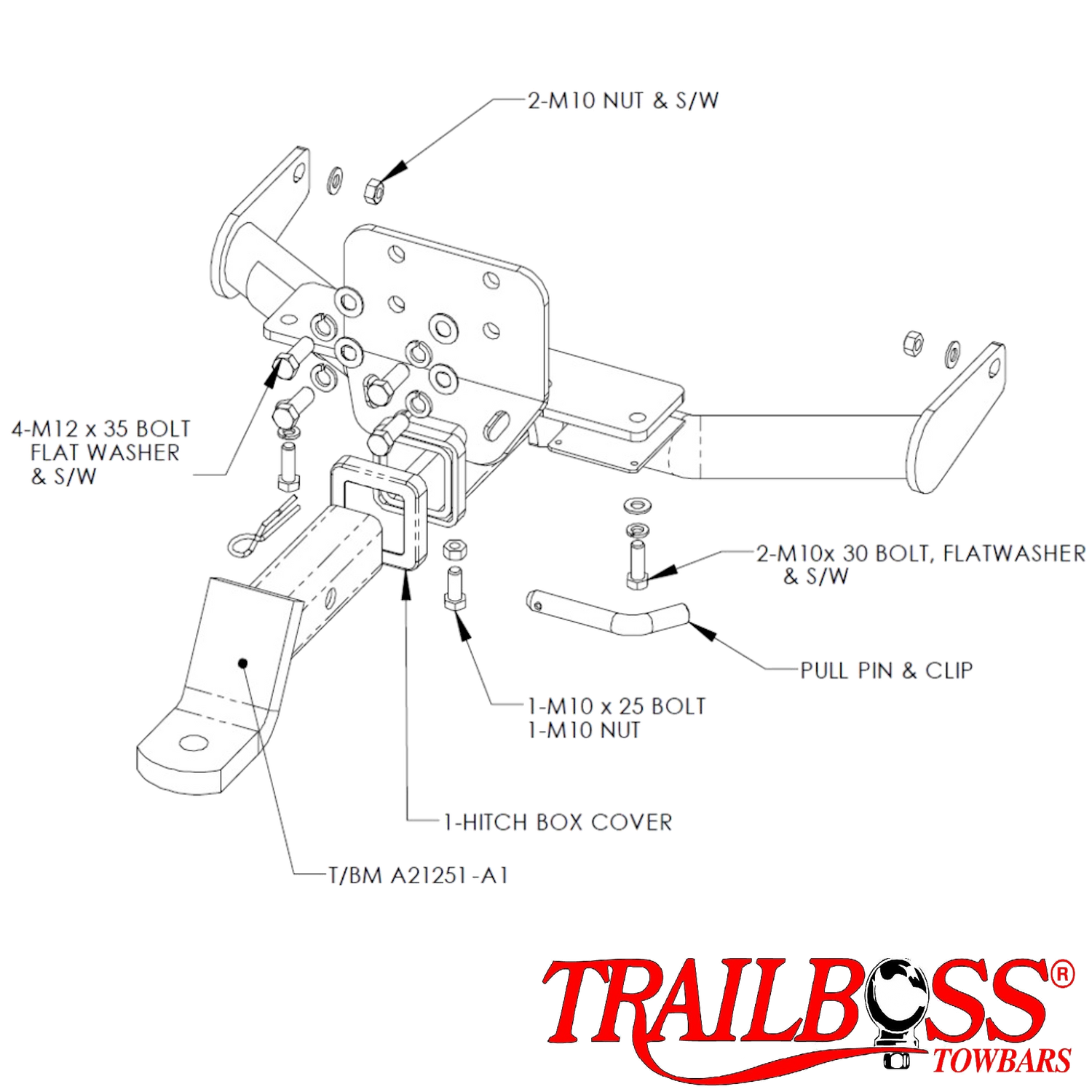 Land Rover Defender 110 SUV 09/2007 - 12/2019 - Towbar Kit