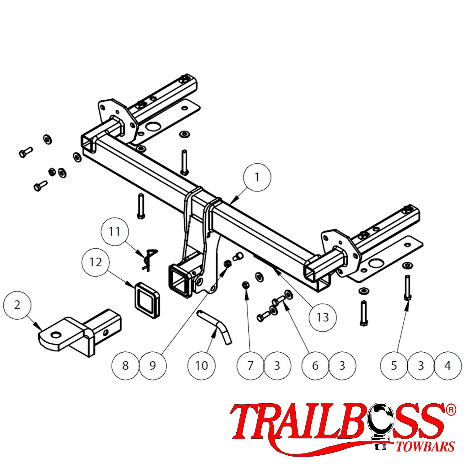 Subaru Forester SUV 10/2012 -  07/2018 - Towbar Kit