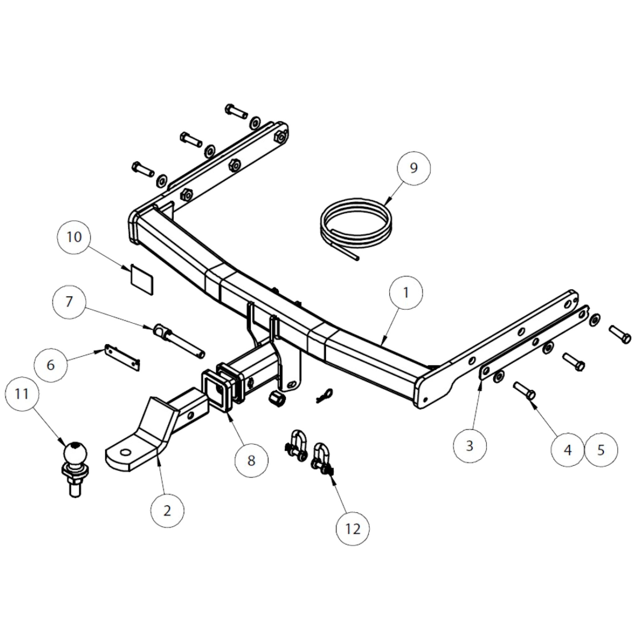 Subaru Outback Wagon 12/2014 - 12/2020 - Towbar Kit