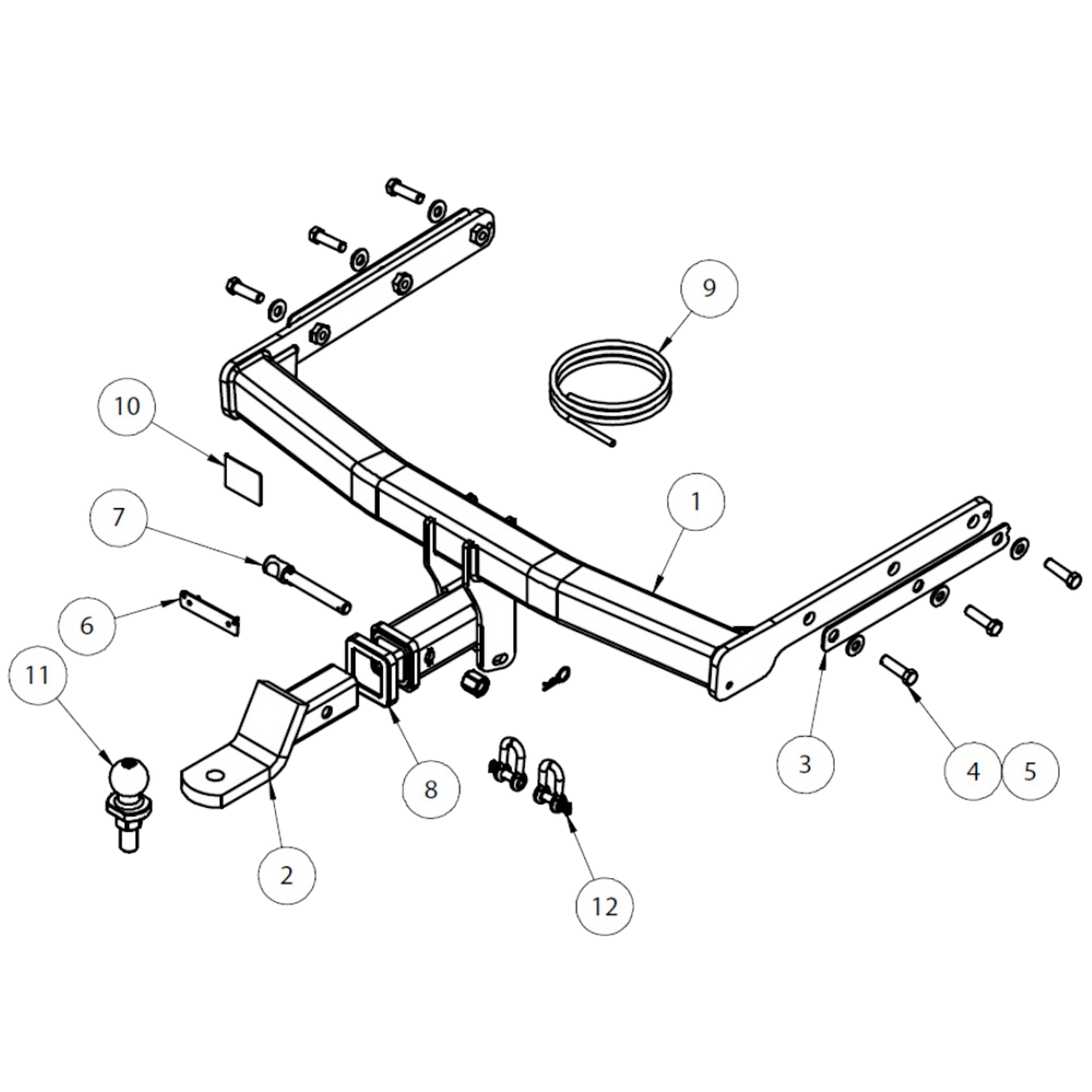 Subaru Outback Wagon 12/2014 - 12/2020 - Towbar Kit