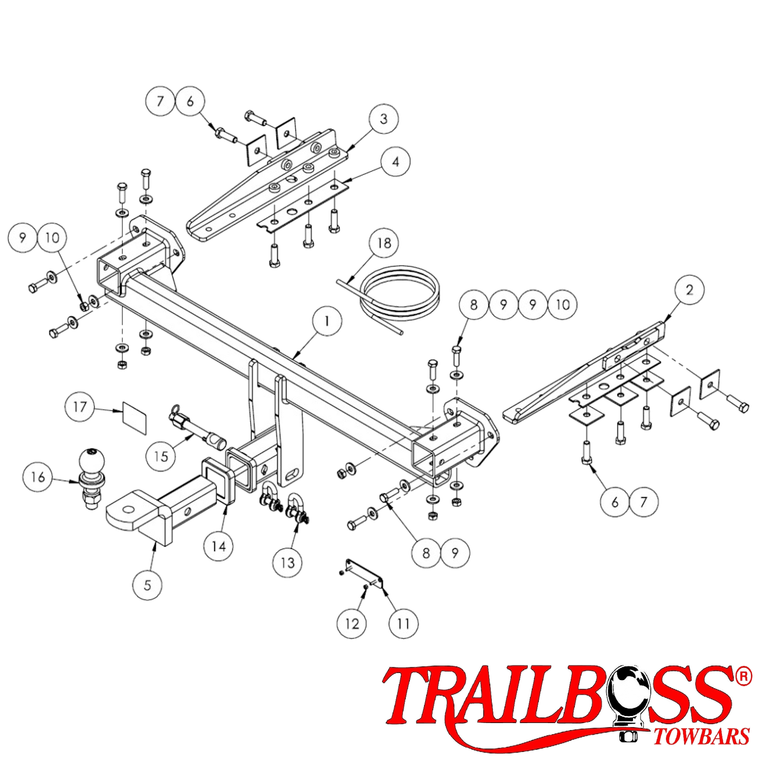 Subaru Forester (Inc Hybrid) SUV 08/2018 - 05/2025 - Towbar Kit