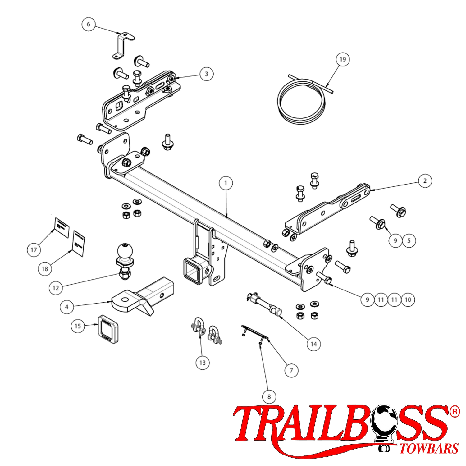 Subaru Outback XT Turbo Petrol Only Wagon 11/2022 - On - Towbar Kit
