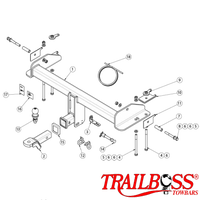 SsangYong Musso Q200 & Q201 Tub Body (LWB Only) 10/2018 - On - Towbar Kit