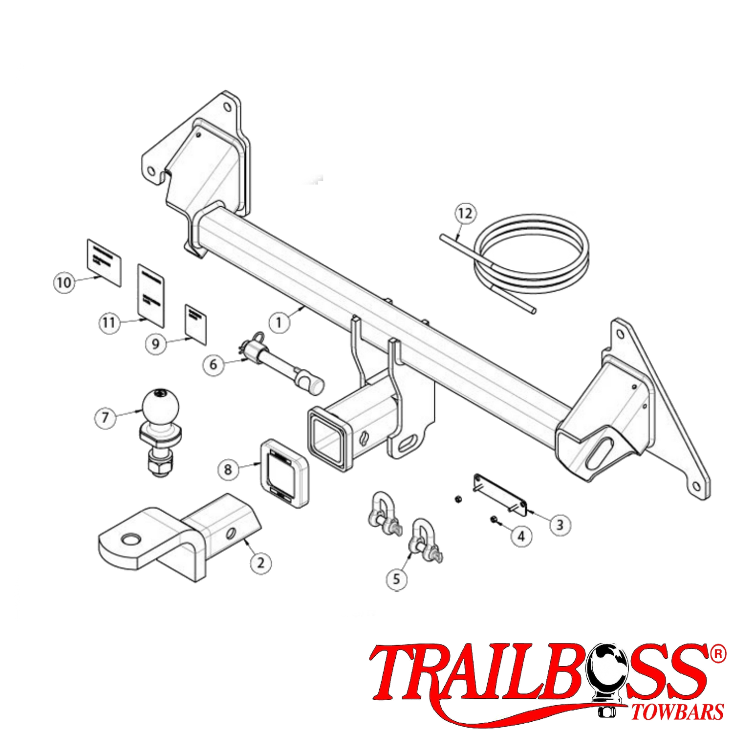 Tesla Model 3 Sedan 05/2019 - 08/2023 - Towbar Kit