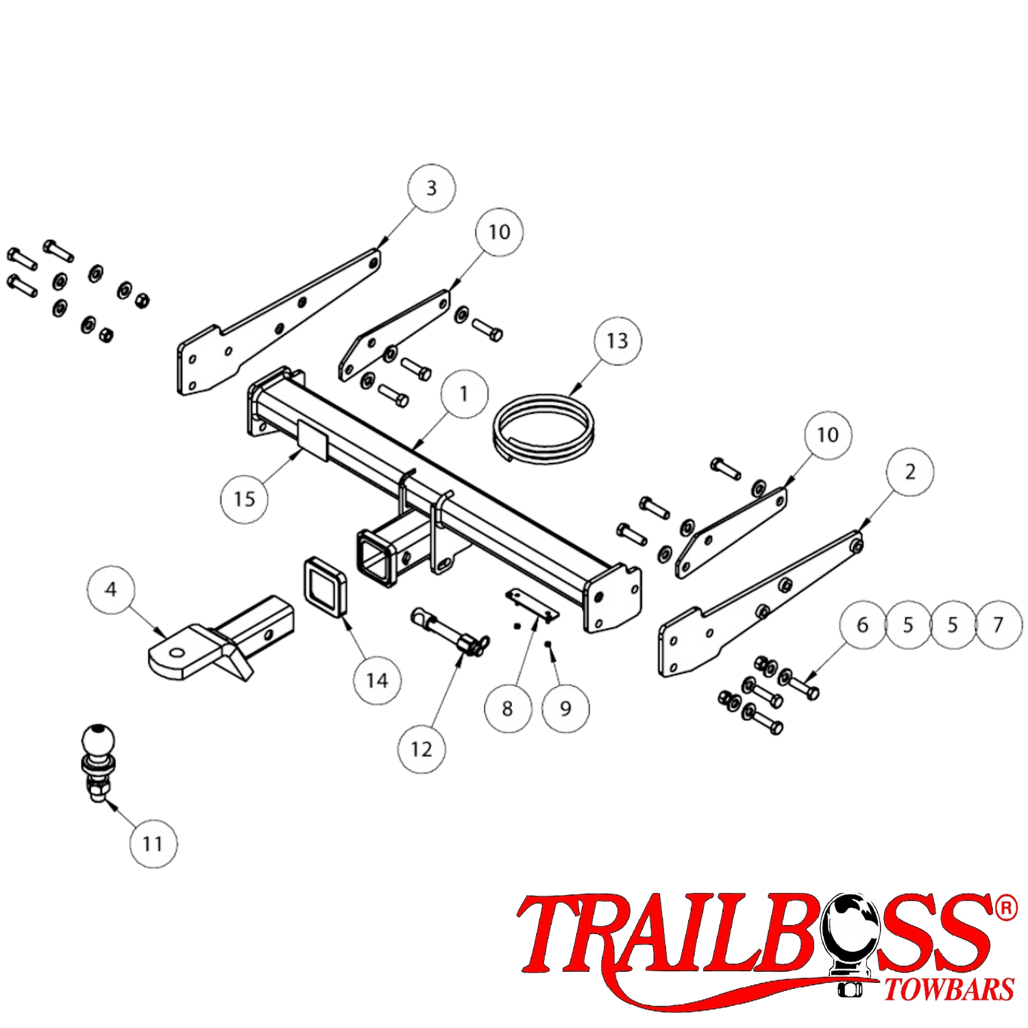 Volkswagen Transporter T5 Van 01/2010 - 06/2015 - Towbar Kit