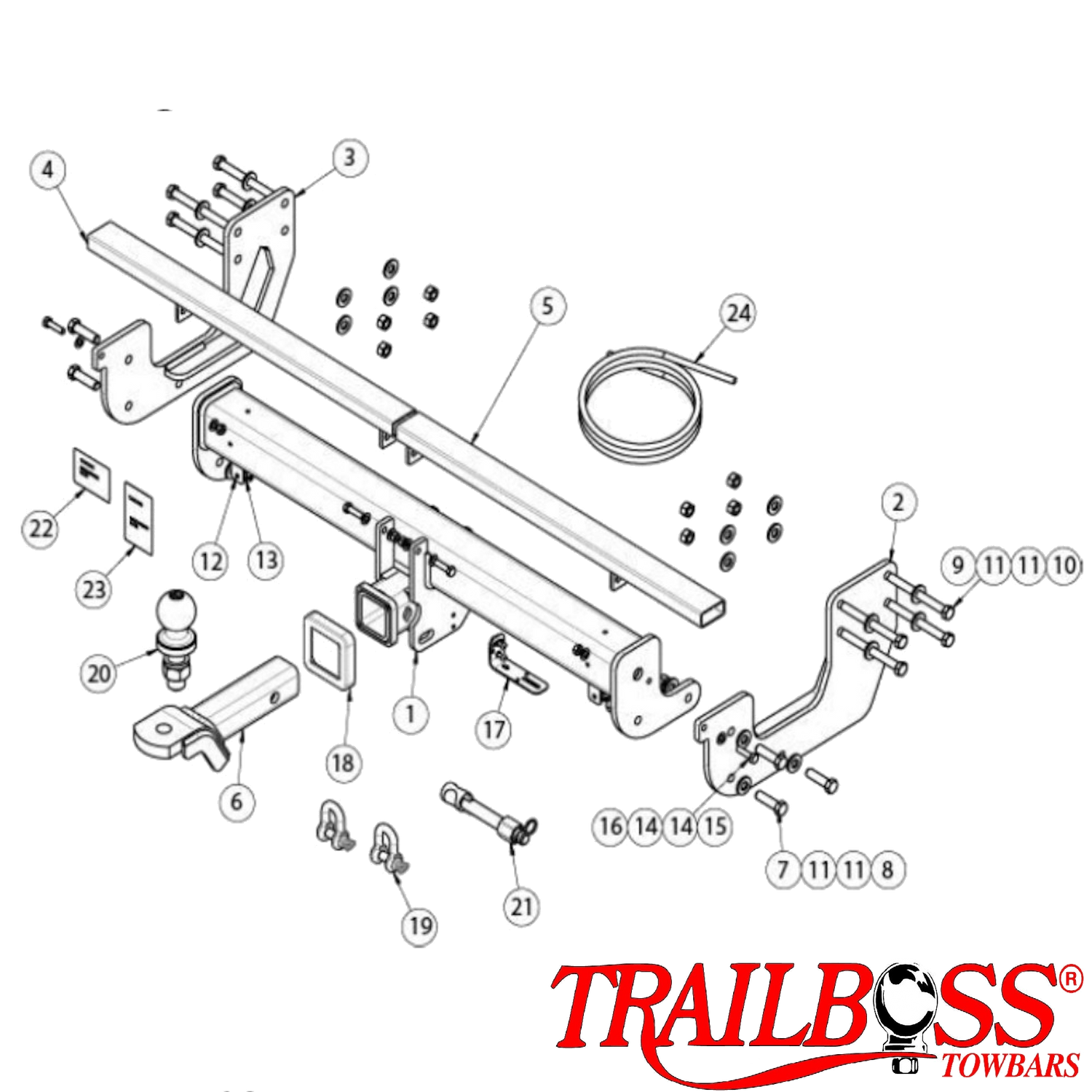 Volkswagen Crafter SY1 FWD 35 Series Van 09/2017 - On - Towbar Kit