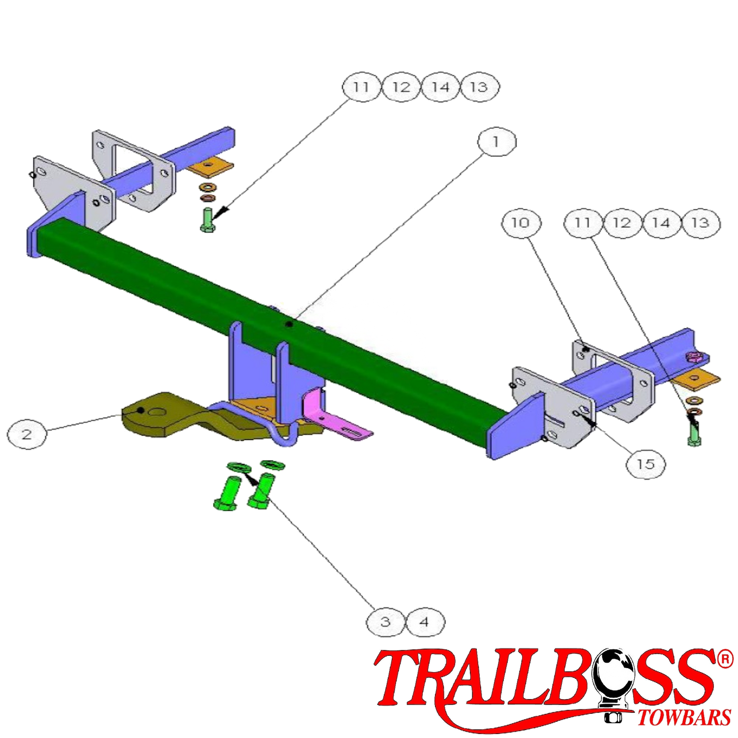 Subaru Impreza Hatch 09/2007 - 01/2012 - Towbar Kit