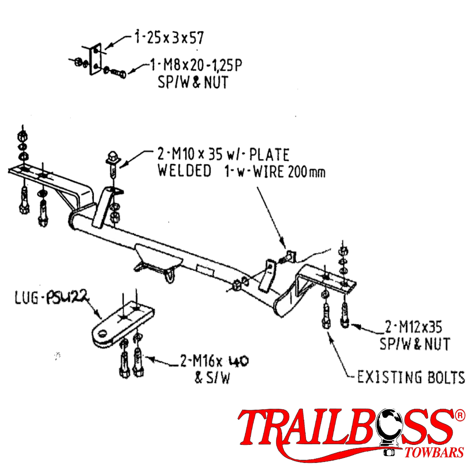 Suzuki Sierra 4wd SUV 01/19852 - 02/1996 - Towbar Kit