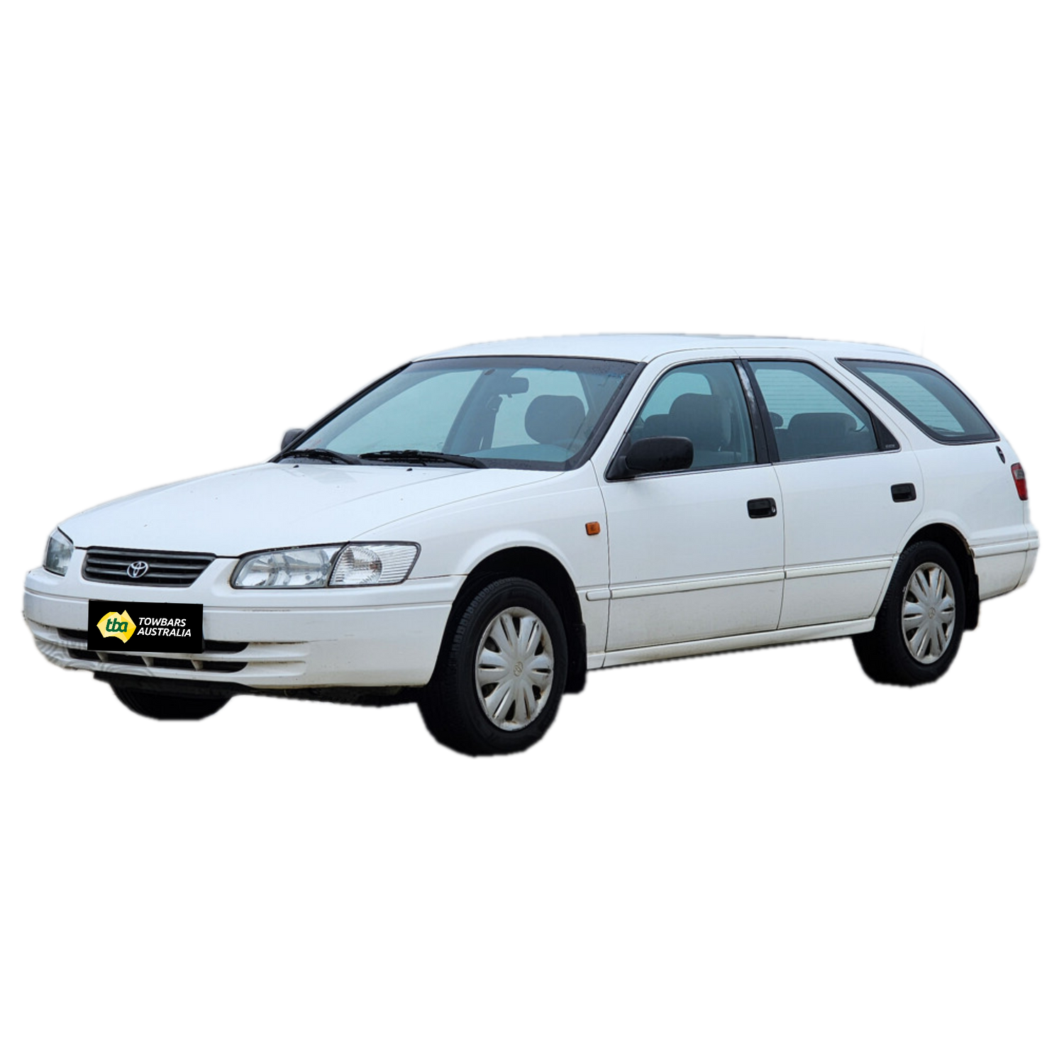 White car on a white background