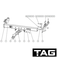 Truck Towbar Kit 4500kg (Receiver under cross beam) - Towbar Kit