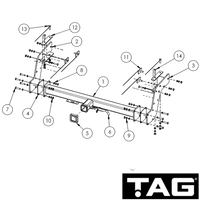 Mitsubishi Triton MQ Tub Body Ute With Step 05/2015 - 10/2018 - Towbar Kit