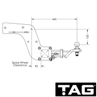 Mitsubishi Triton MQ Tub Body Ute With Step 05/2015 - 10/2018 - Towbar Kit