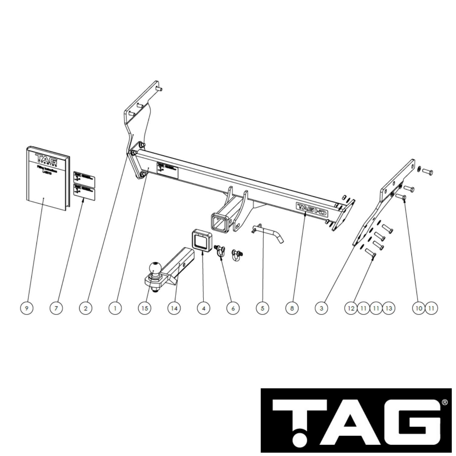 Mitsubishi Outlander ZM SUV 07/2021 - On - Towbar Kit