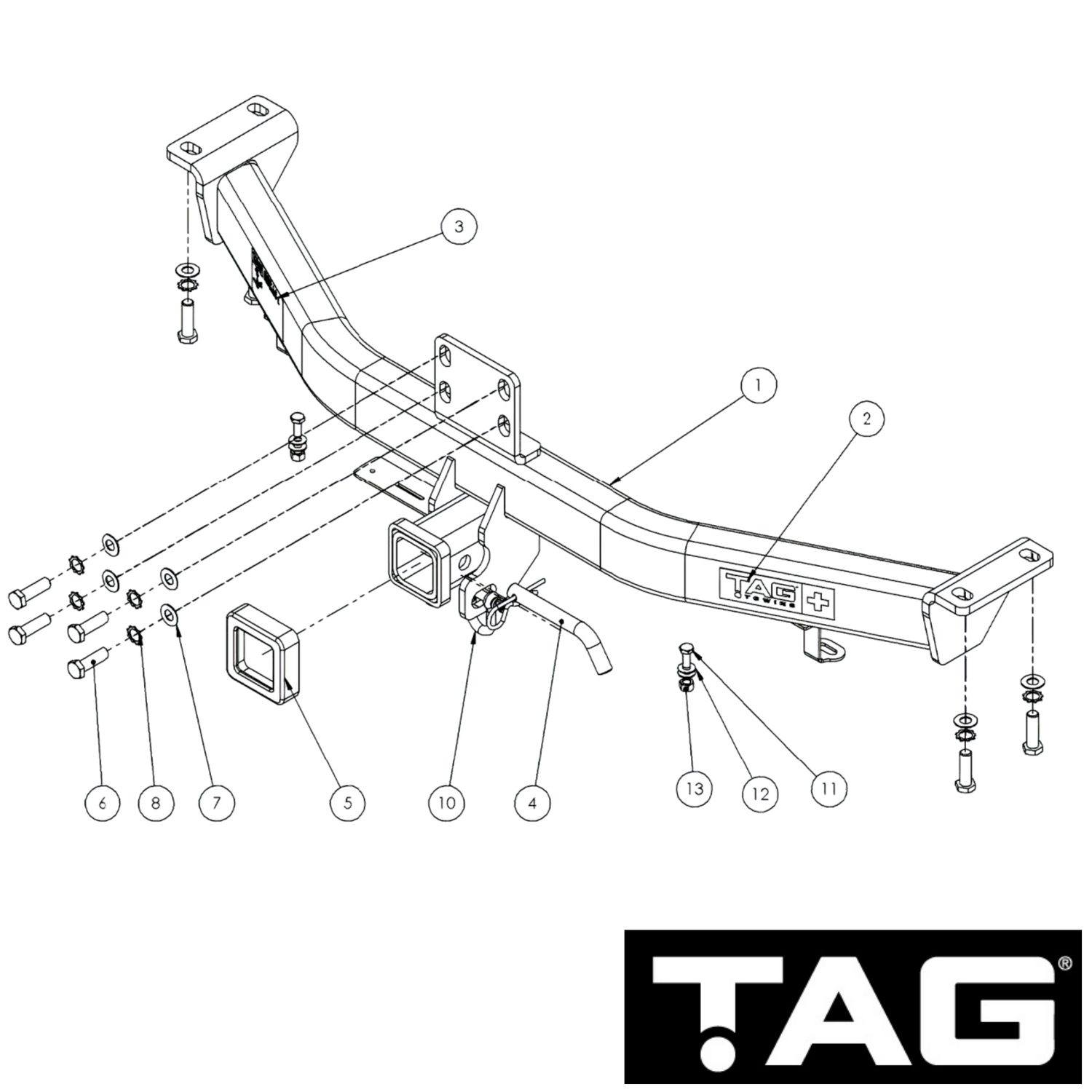 Nissan Patrol Y62 Series 1-4 SUV 01/2013 - 08/2019 - Towbar Kit