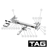 Ford Ranger Cab Chassis 08/2015 - 05/2022 - Towbar Kit