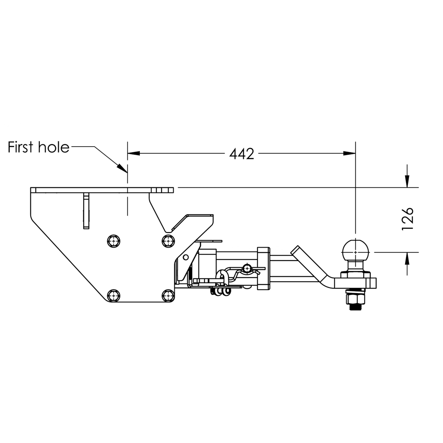Volkswagen Amarok Tub Body 12/2022 - On - Towbar Kit