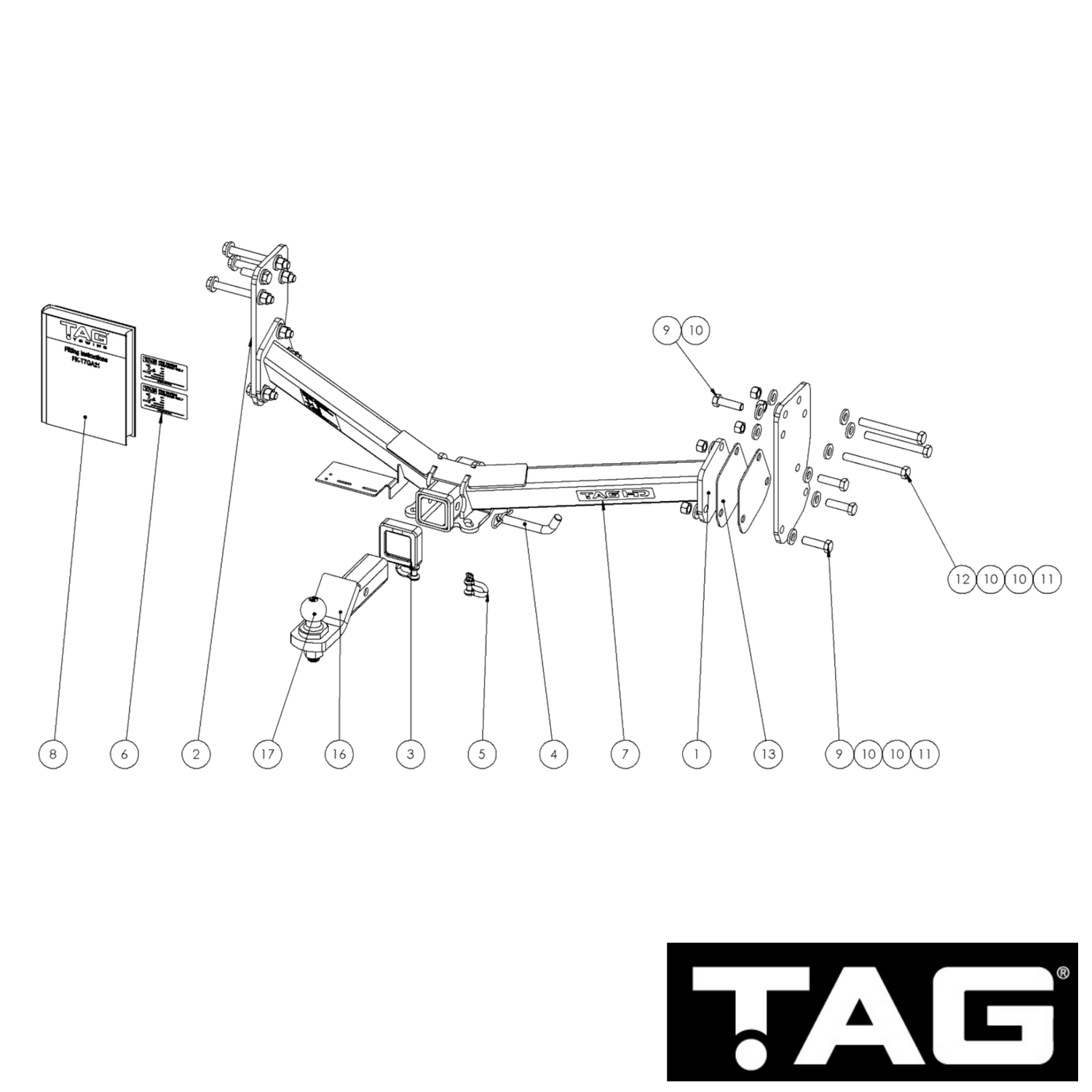 GWM Cannon Alpha Styleside Ute 04/2024 - On - Towbar Kit