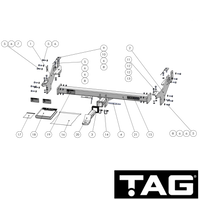 Isuzu D-Max Cab Chassis Extended Tray 06/2020 - On - Towbar Kit