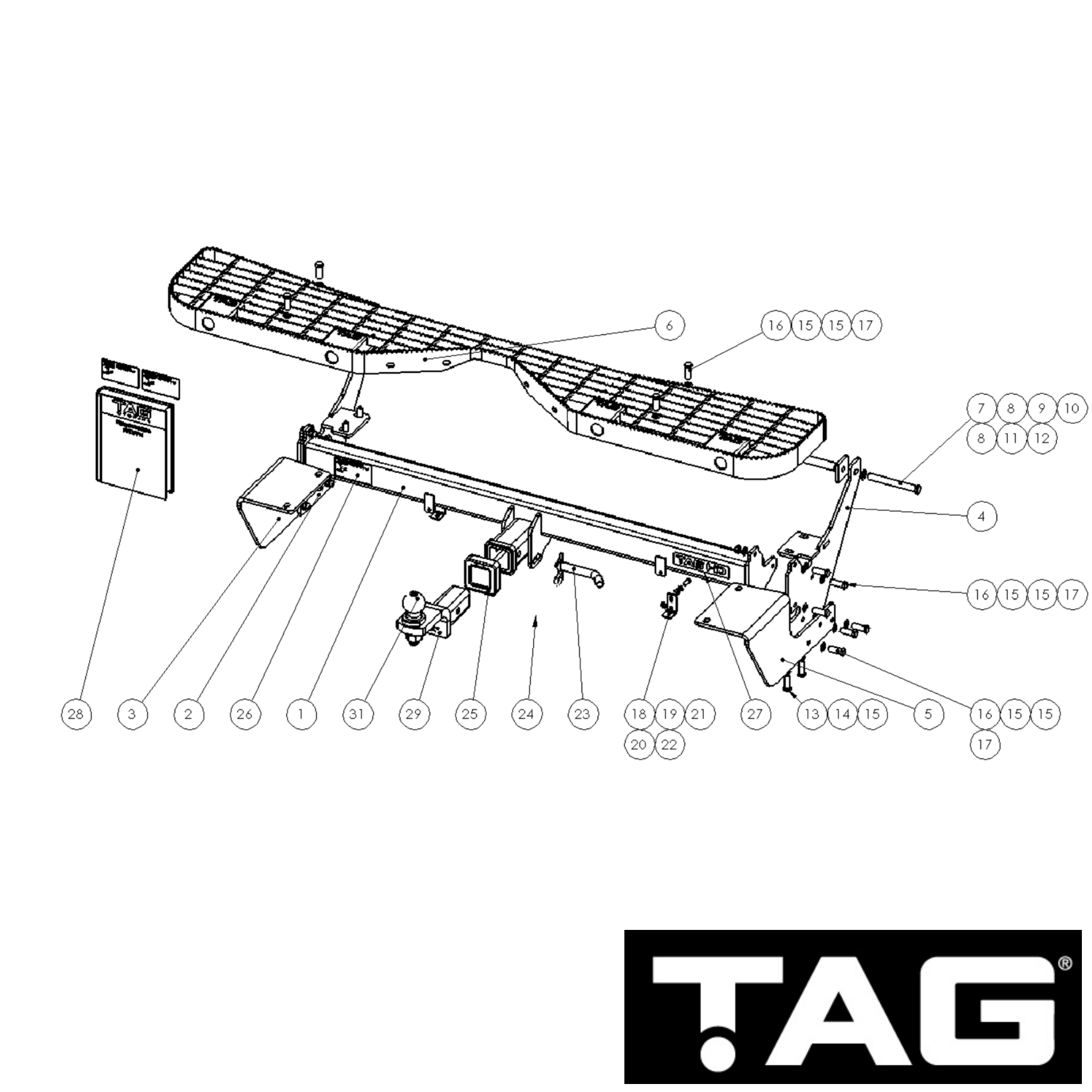 LDV G10 Van 06/2015 - On -Towbar Kit with Rear Tradesman Step - HEAVY ...