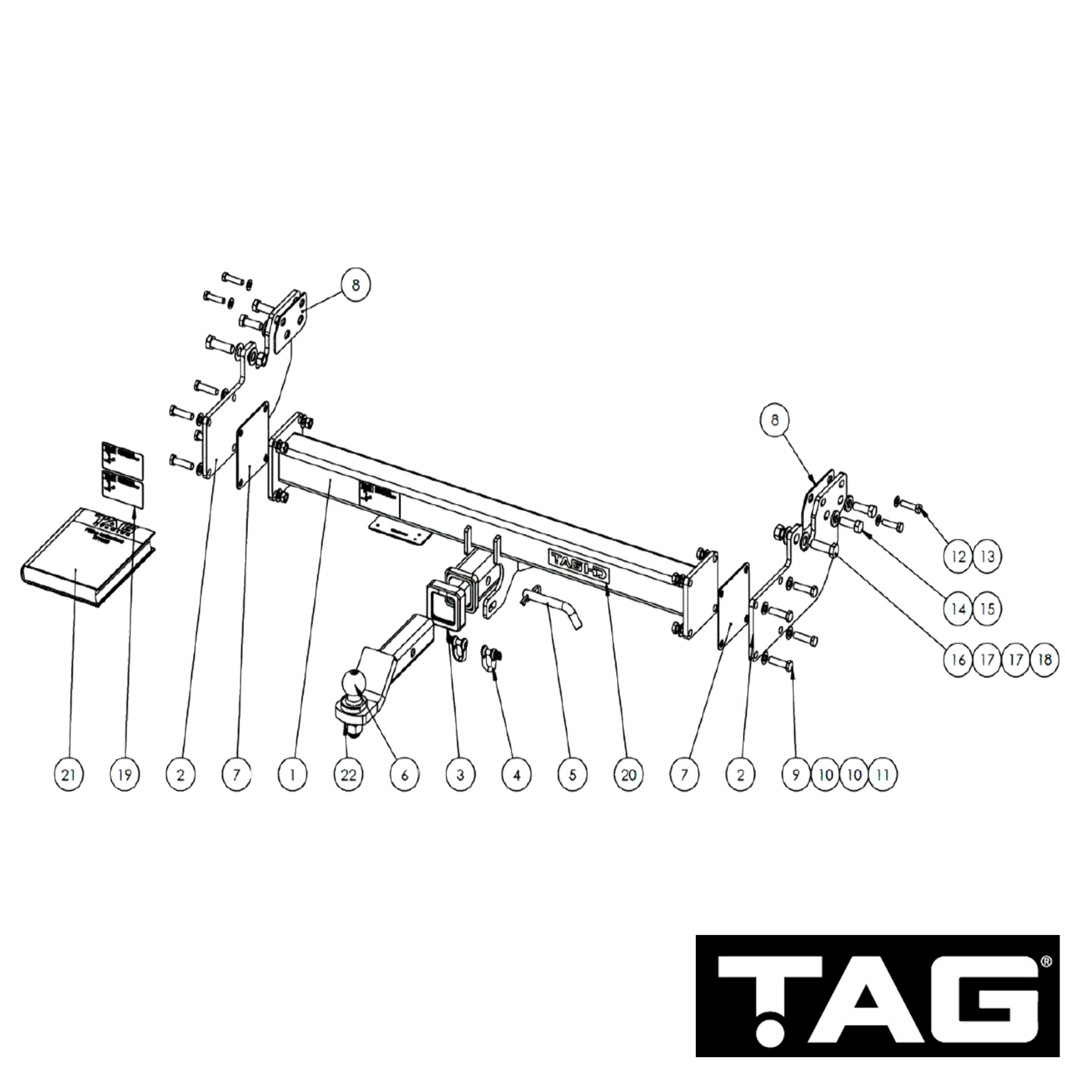 Toyota LandCruiser 79 Series Cab Chassis 08/2012 - On - Towbar Kit