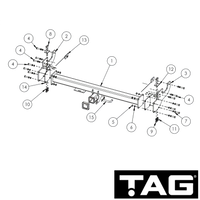 Toyota HiLux Cab Chassis 04/2005 - 08/2015 - Towbar Kit
