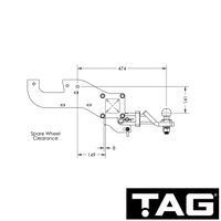 Toyota HiLux Cab Chassis 04/2005 - 08/2015 - Towbar Kit