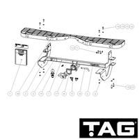 Toyota HiAce Gen 6 LWB & SLWB Van 03/2019 - On - Towbar Kit with Step