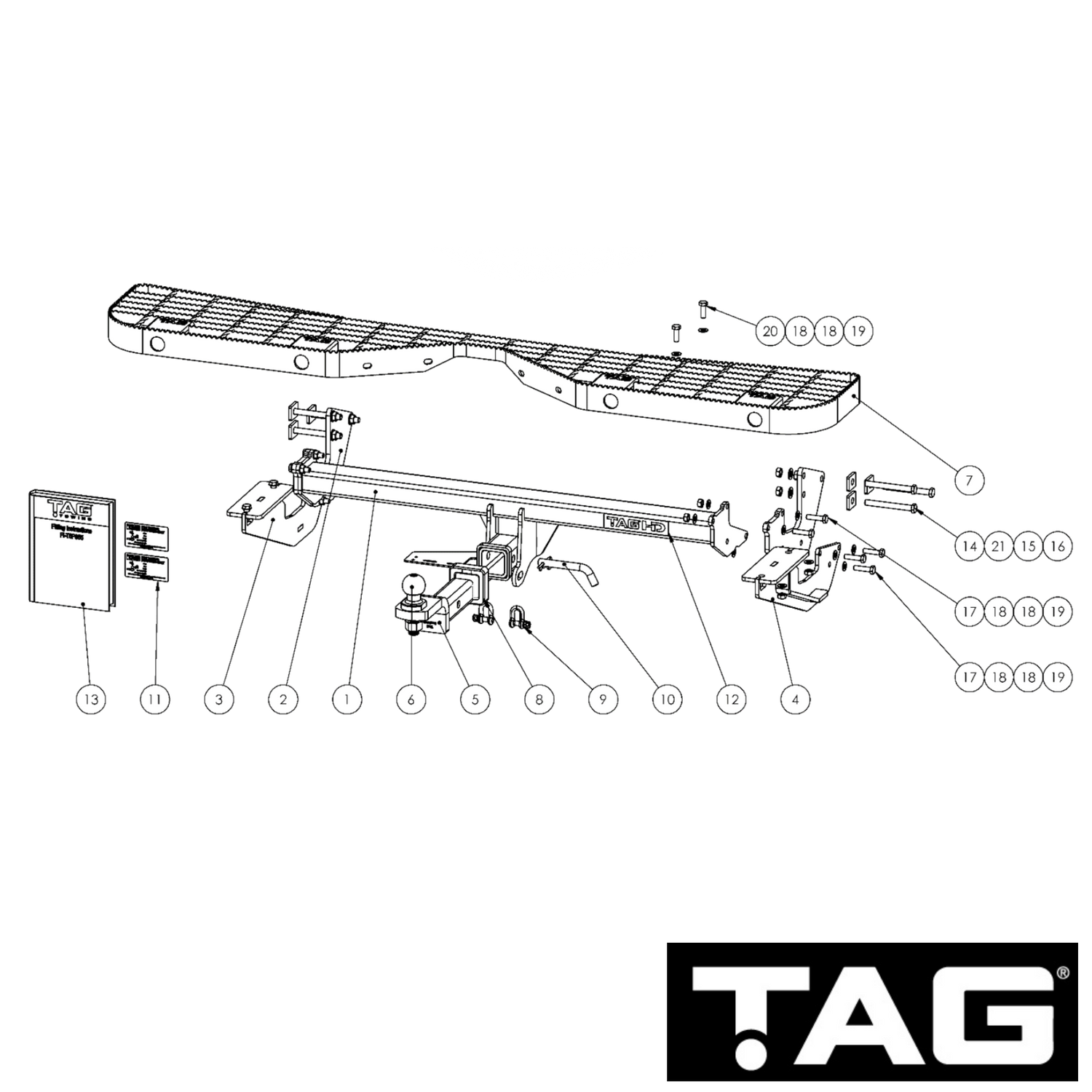 Mercedes Benz Vito Van 447 Series 116 & 119 Variant 03/2015 - On - Towbar Kit with Step