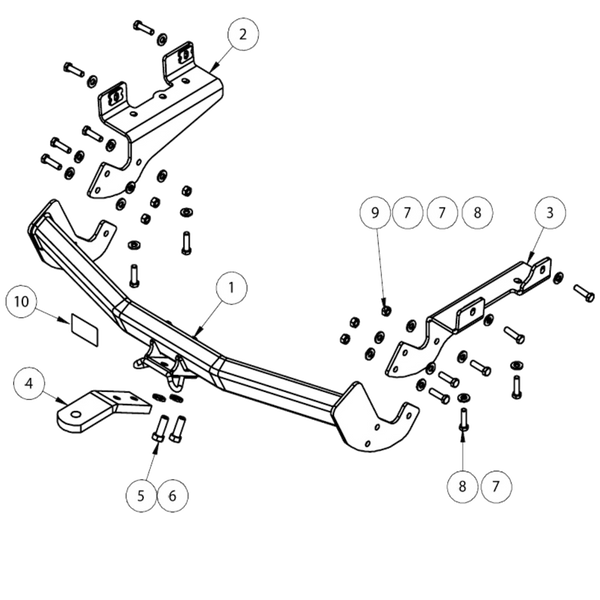 Toyota Rav 4 SUV 02/2013 - 12/2018 - Towbar Kit