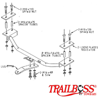 Toyota Corolla Sedan & Seca Sedan 06/1989 - 08/1994 - Towbar Kit