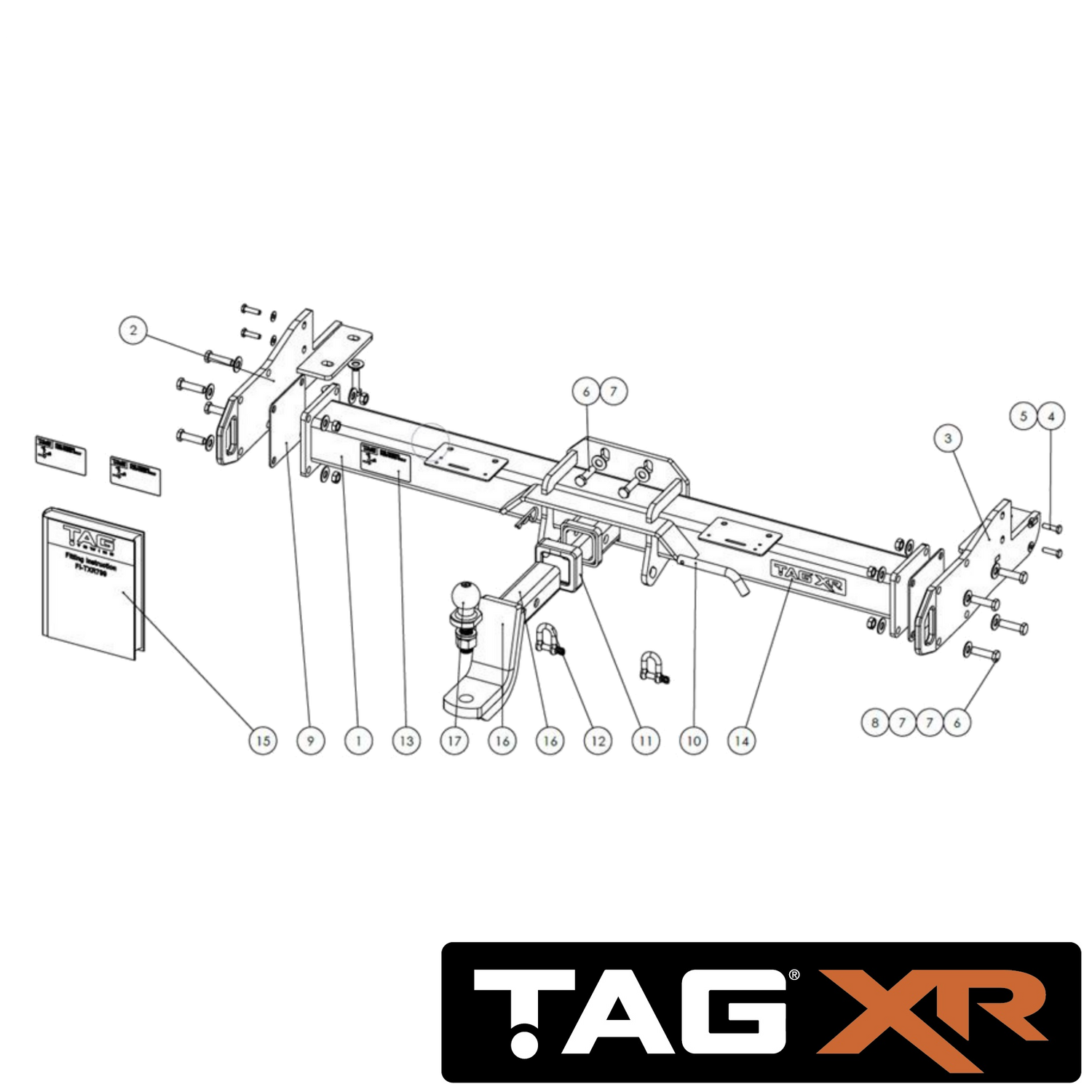 Nissan Patrol Y62 Ute (Chopped Wagon)  01/2013 - 08/2019- Towbar Kit