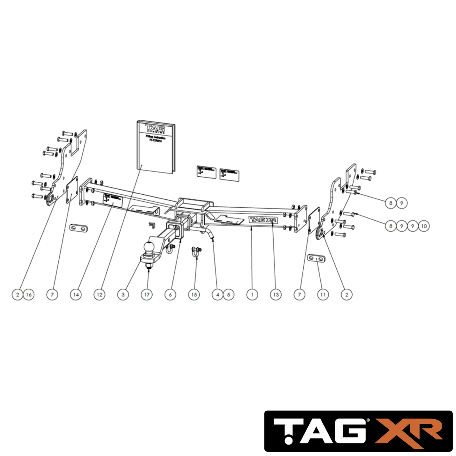 Toyota HiLux 4wd Tub Body 09/2015 - On - Towbar Kit