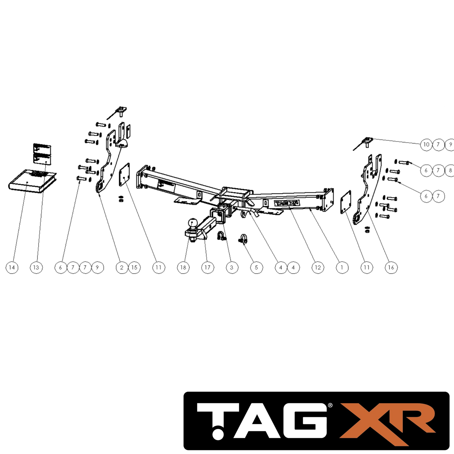 Mazda BT-50 Tub Body 07/2020 - On - Towbar Kit