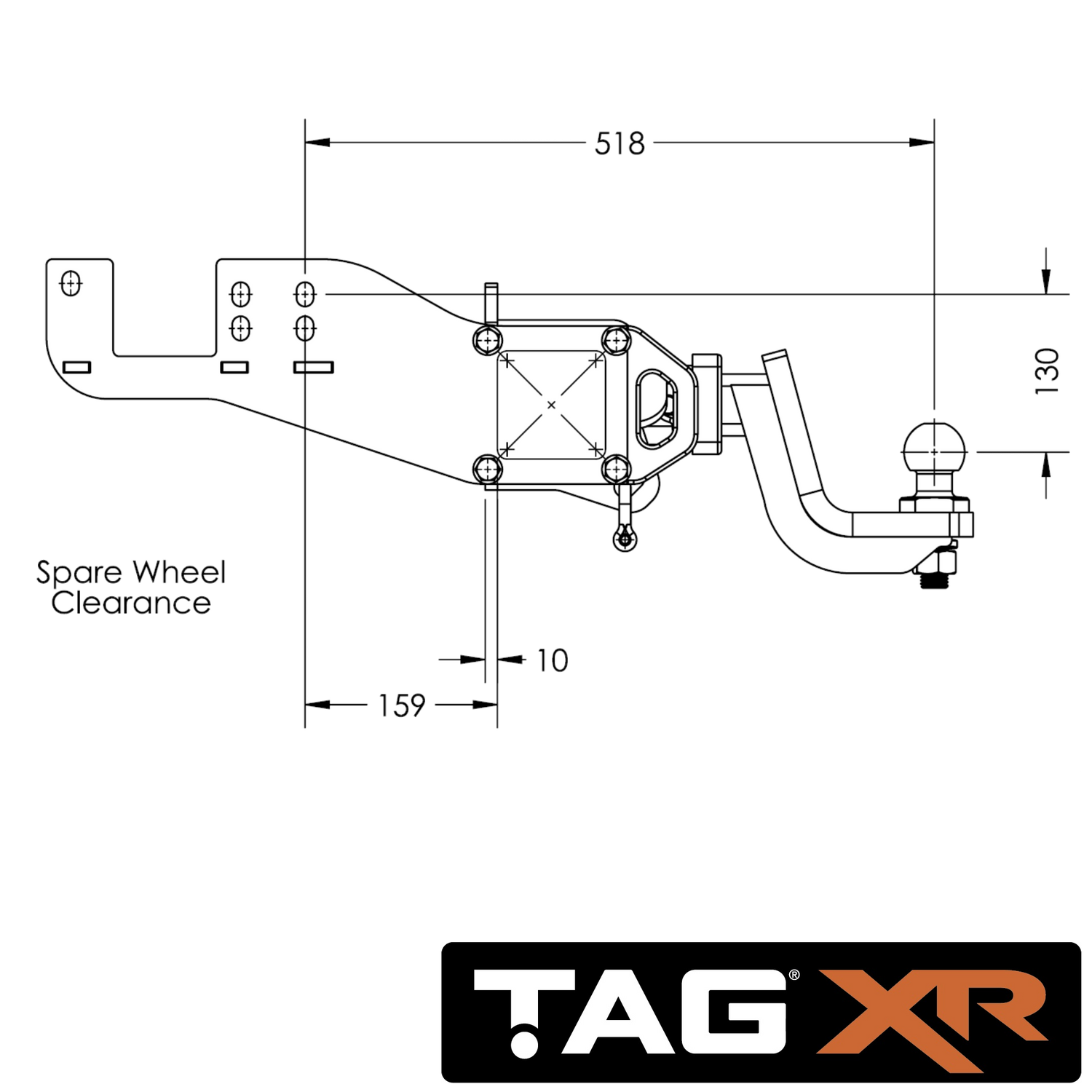 Mazda BT-50 Tub Body 07/2020 - On - Towbar Kit