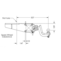 Volkswagen Amarok Cab Chassis 12/2022 - On - Towbar Kit