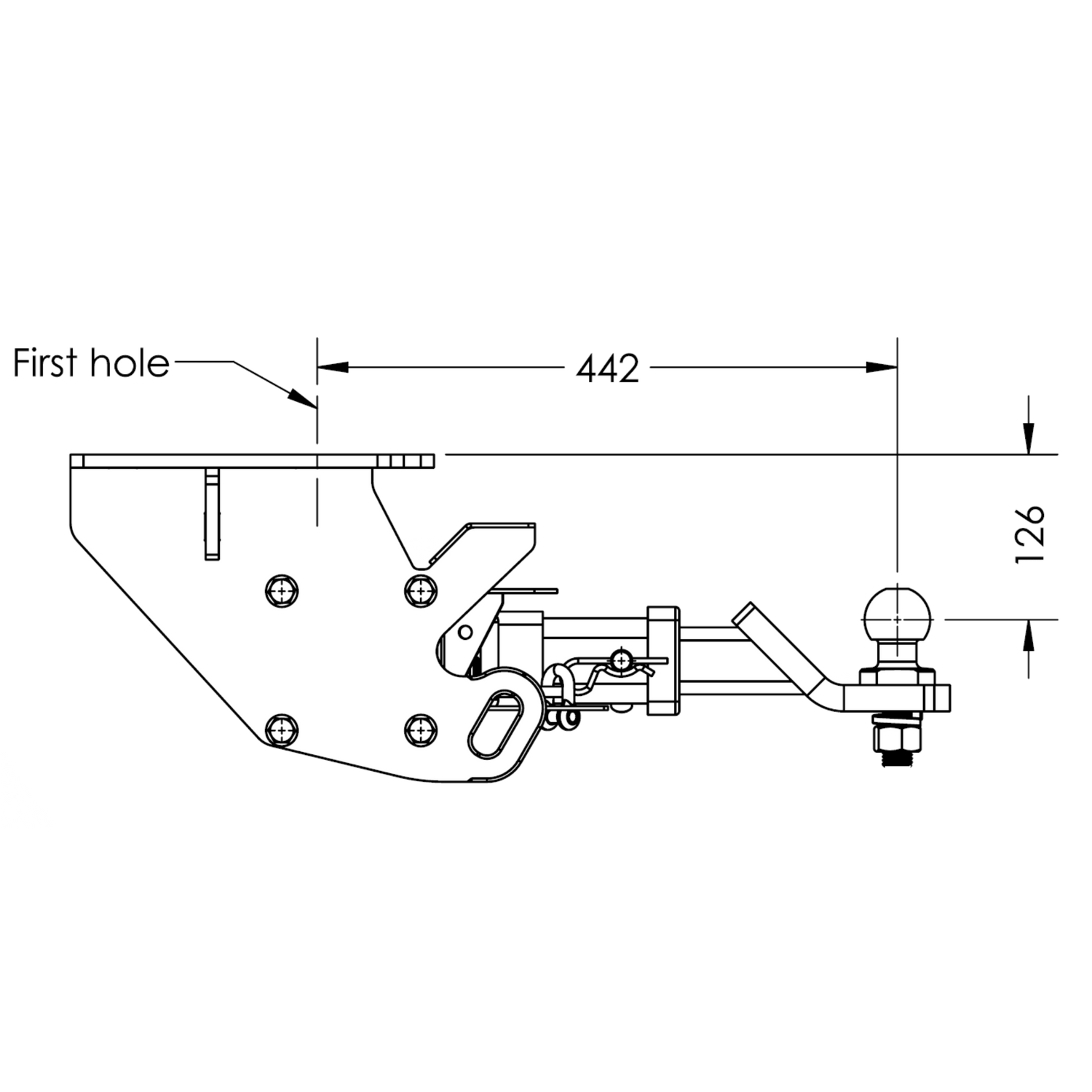Volkswagen Amarok Tub Body 12/2022 - On - Towbar Kit