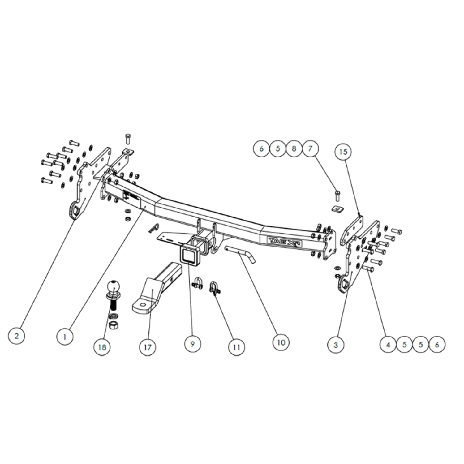 Mitsubishi Pajero Sport QF SUV 12/2019 - On - Towbar Kit