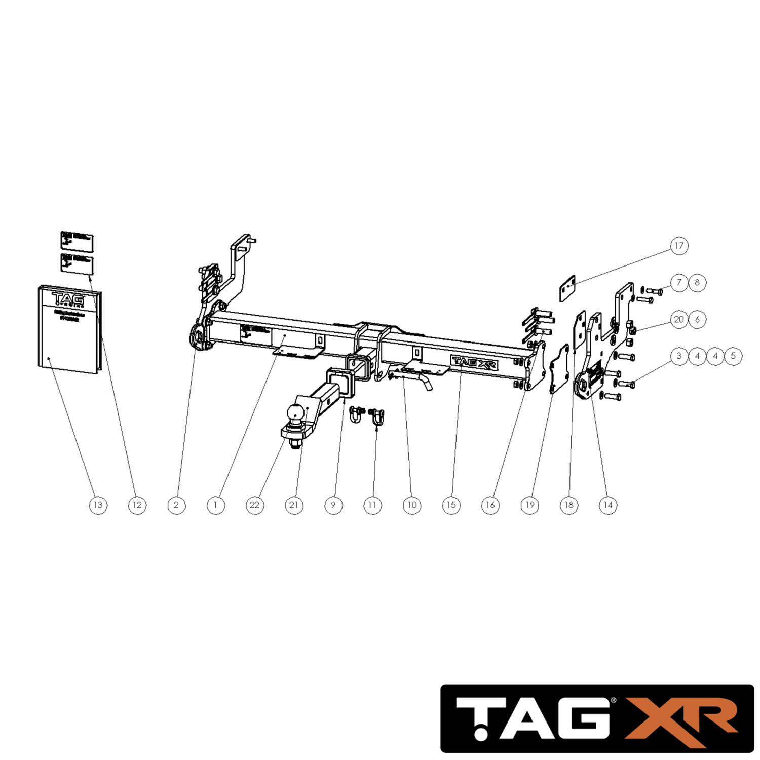 Toyota LandCruiser 78 Series Troop Carrier 08/1991 - On - Towbar Kit