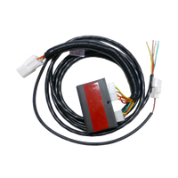 A direct fit wiring harness for a Toyota LandCruiser 200 Series SUV, including various wires and connectors.