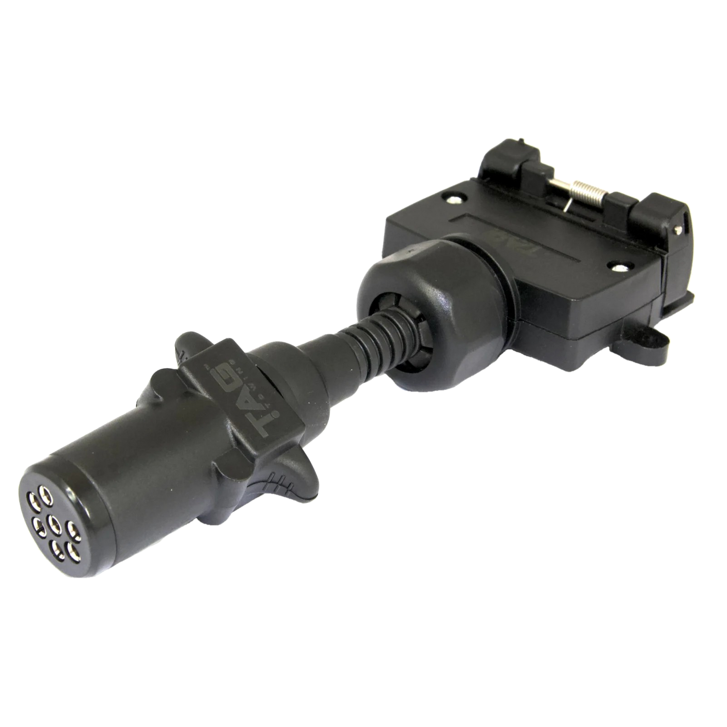 7 Pin Small Round Plug to 7 Pin Flat Adaptor