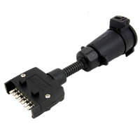 7 Pin Flat to 7 Pin Large Round Adaptor