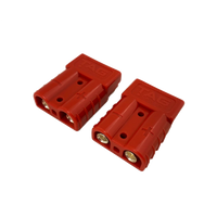 Red Anderson Plug Connector Set 30 Amp (Pair) with Covers
