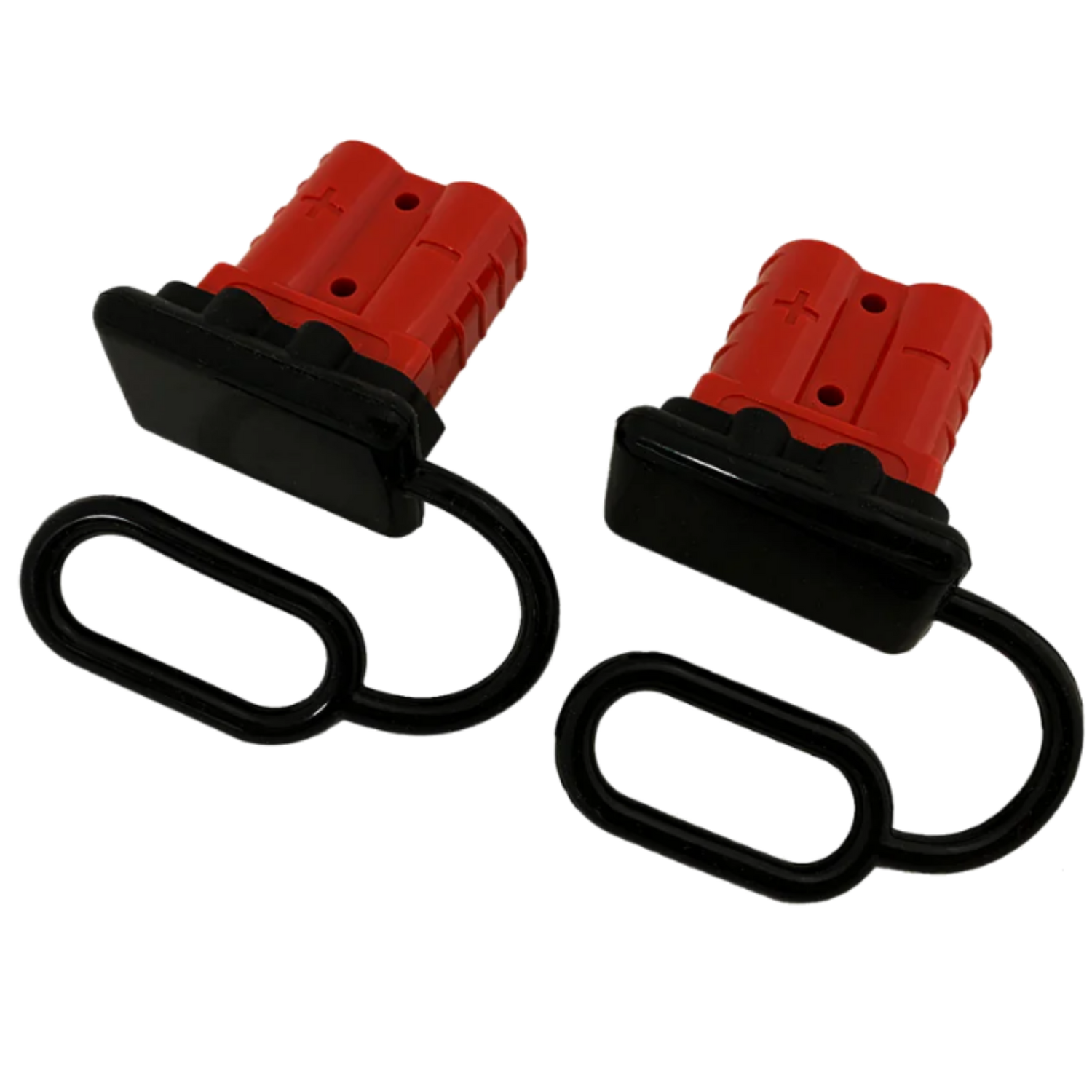 Red Anderson Plug Connector Set 30 Amp (Pair) with Covers